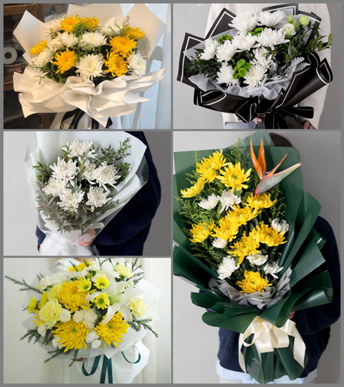山东菏泽东明县白事花束代送